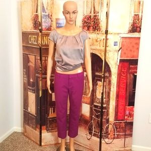Banana Republic Purple Cropped Pant